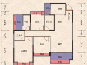 衡阳雁峰区中房美丽白沙为您提供14#栋304户型鉴赏