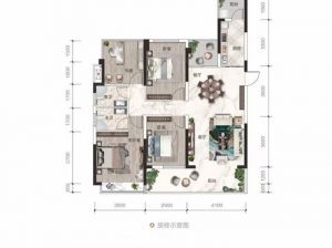 衡阳雁峰区融科书香世家为您提供A户型鉴赏