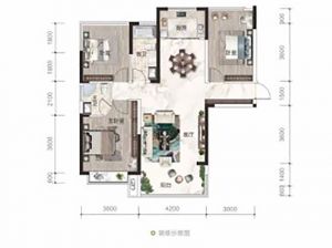 衡阳雁峰区融科书香世家为您提供C户型鉴赏