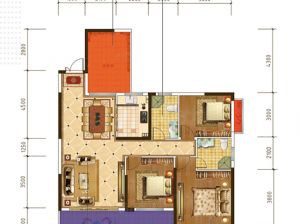 衡阳珠晖区东方国际为您提供0304户型鉴赏