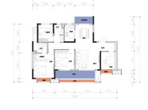 衡阳珠晖区酃湖万达广场为您提供B2户型（中间户）鉴赏