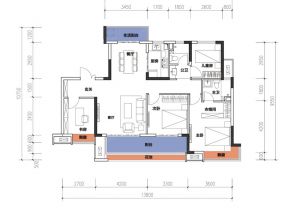 衡阳珠晖区酃湖万达广场为您提供B2户型（边户）鉴赏