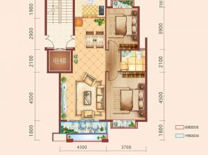衡阳珠晖区金星湘江雅院为您提供A1户型鉴赏