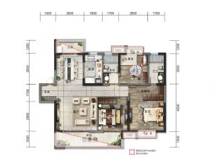 衡阳珠晖区绿地衡阳城际空间站为您提供C户型鉴赏