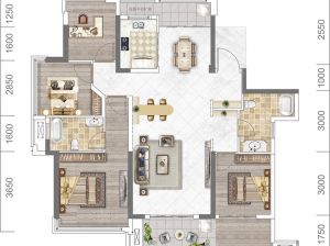 衡阳珠晖区佳源酃湖都市为您提供62#A户型鉴赏