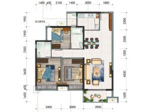 衡阳珠晖区美的白鹭湾为您提供海棠湾户型鉴赏