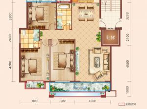 衡阳珠晖区金星湘江雅院为您提供B5户型鉴赏