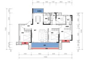 衡阳珠晖区酃湖万达广场为您提供A1户型（中间户）鉴赏