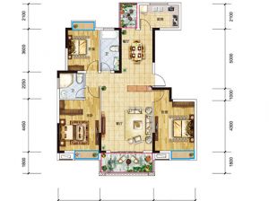 衡阳石鼓区雅士林欣城为您提供E户型鉴赏