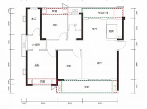 衡阳石鼓区万江北宸之光为您提供D1户型鉴赏