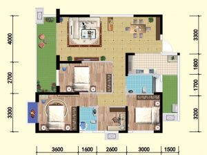 衡阳石鼓区来雁1号为您提供A2户型鉴赏