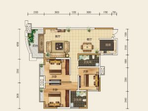 衡阳石鼓区国泰城为您提供B户型鉴赏