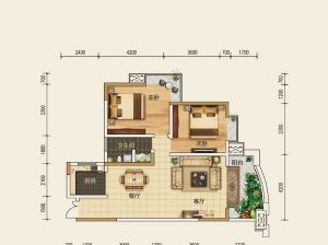 衡阳石鼓区国泰城为您提供D户型鉴赏