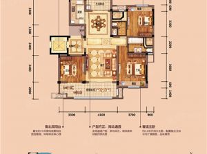 衡阳石鼓区耀江西湖湾为您提供洋房A1户型鉴赏