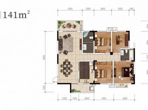 衡阳石鼓区雁栖湖玫瑰园为您提供C户型鉴赏
