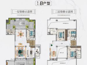 衡阳蒸湘区珠江和院为您提供5#B户型鉴赏