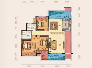 衡阳蒸湘区国贸前海湾为您提供D1户型鉴赏
