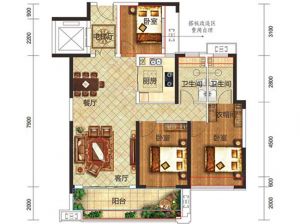 衡阳蒸湘区金钟府为您提供A2户型鉴赏