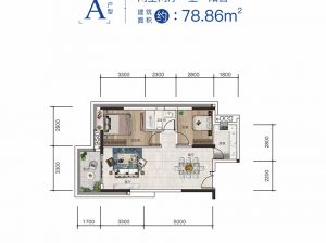 衡阳蒸湘区珠江愉景豪庭为您提供A户型鉴赏