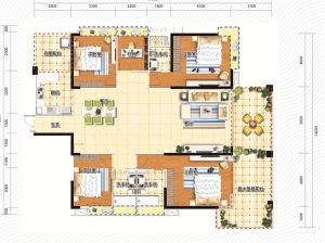 衡阳蒸湘区珠江愉景新城为您提供J户型鉴赏