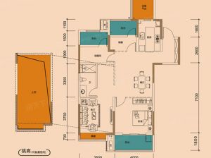 衡阳蒸湘区奥莱祥生府为您提供C户型鉴赏