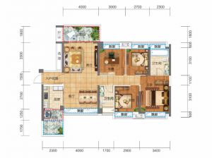 衡阳蒸湘区银泰城为您提供3#B户型鉴赏
