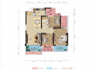 衡阳蒸湘区天酬九里晴川为您提供B户型鉴赏