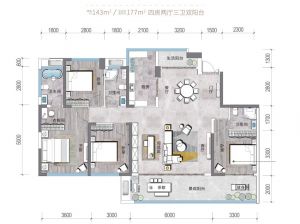 衡阳蒸湘区天嘉成林间为您提供C户型鉴赏