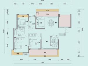 衡阳蒸湘区光辉一品为您提供3#A户型鉴赏