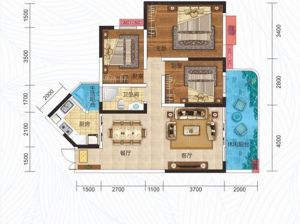 衡阳蒸湘区凯珑江景为您提供A户型鉴赏