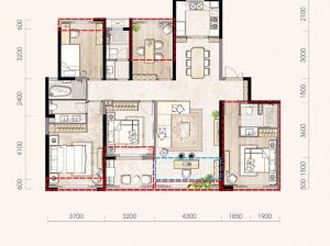 衡阳蒸湘区融冠云城为您提供A户型鉴赏