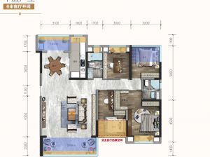 衡阳蒸湘区碧桂园衡中心为您提供B户型鉴赏