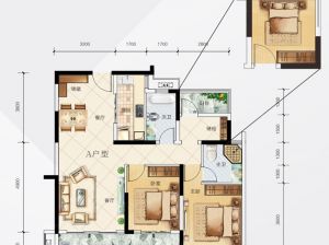 衡阳蒸湘区佳兆业悦峰为您提供3-A户型鉴赏