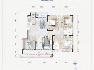 衡阳蒸湘区西合大成府为您提供B户型鉴赏