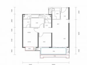 衡阳蒸湘区当代上品为您提供A户型鉴赏