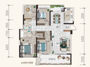 衡阳蒸湘区铂金时代为您提供19#05户型鉴赏