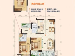 衡阳蒸湘区佳兆业悦峰为您提供2-A户型鉴赏