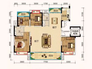 衡阳南岳区金钟岳府为您提供A户型鉴赏