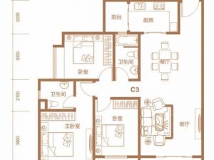 衡阳南岳区锦绣南山为您提供C3户型鉴赏