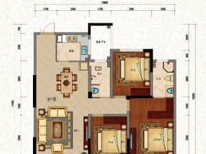 衡阳南岳区锦绣南山为您提供B户型鉴赏