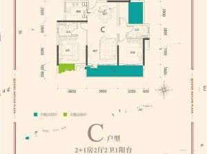 衡阳-祁东县奥园广场为您提供C户型鉴赏