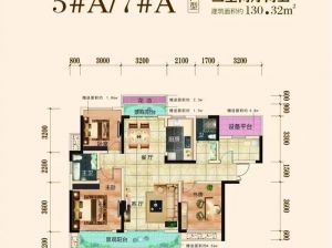 衡阳-衡南县锦绣铭郡为您提供5栋7栋A户型鉴赏