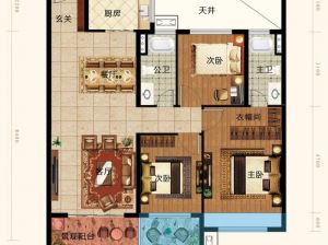 衡阳-衡南县缔华湘水湾为您提供A户型鉴赏