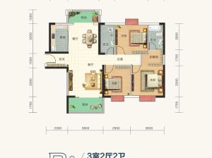 衡阳-衡东县铜锣湾繁华里为您提供B户型鉴赏