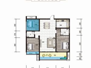 衡阳-祁东县万昌星耀湾为您提供B3户型鉴赏
