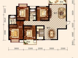 衡阳-祁东县东城国际为您提供B户型鉴赏