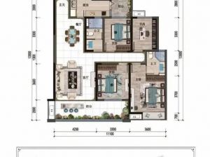 衡阳-耒阳市愿景铂悦府为您提供B1户型鉴赏