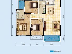 衡阳-耒阳市铜锣洲壹号为您提供A2户型鉴赏