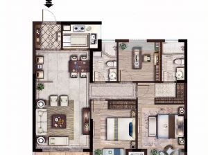 衡阳-耒阳市华远万江府为您提供A户型鉴赏