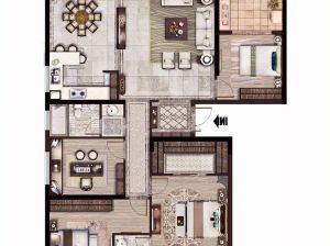 衡阳-耒阳市华远万江府为您提供C户型鉴赏
